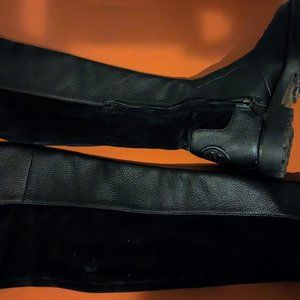 Like New! Tory Burch knee high black leather boots